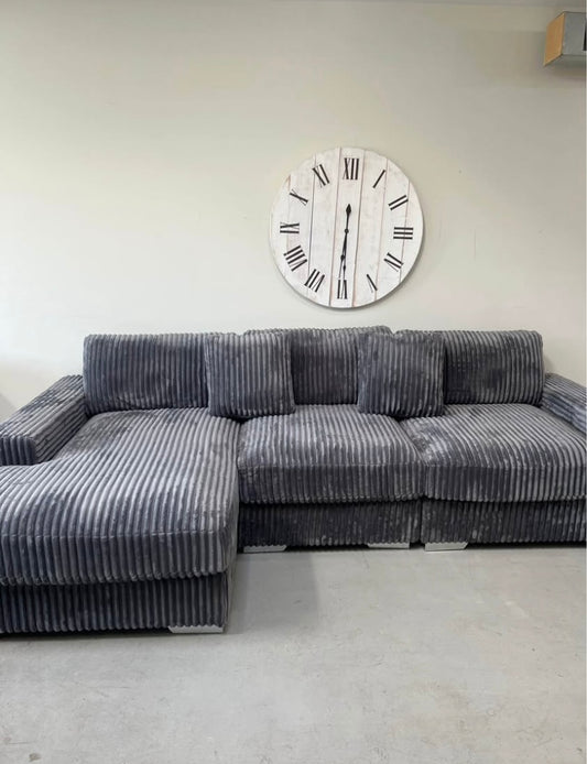 NEST Thick Corduroy Chaise Sectional