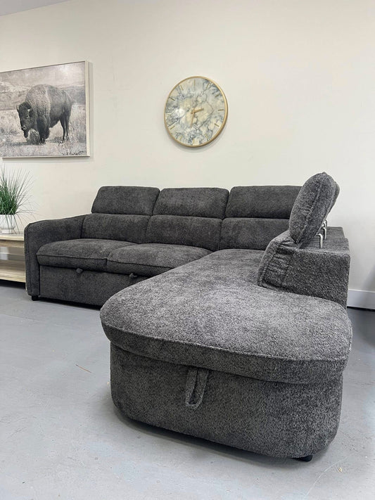 HUDSON Chaise Lounger Sleeper Sectional