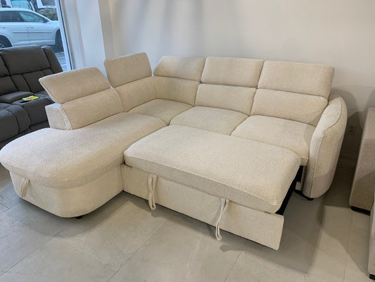 HUDSON Chaise Lounger Sleeper Sectional