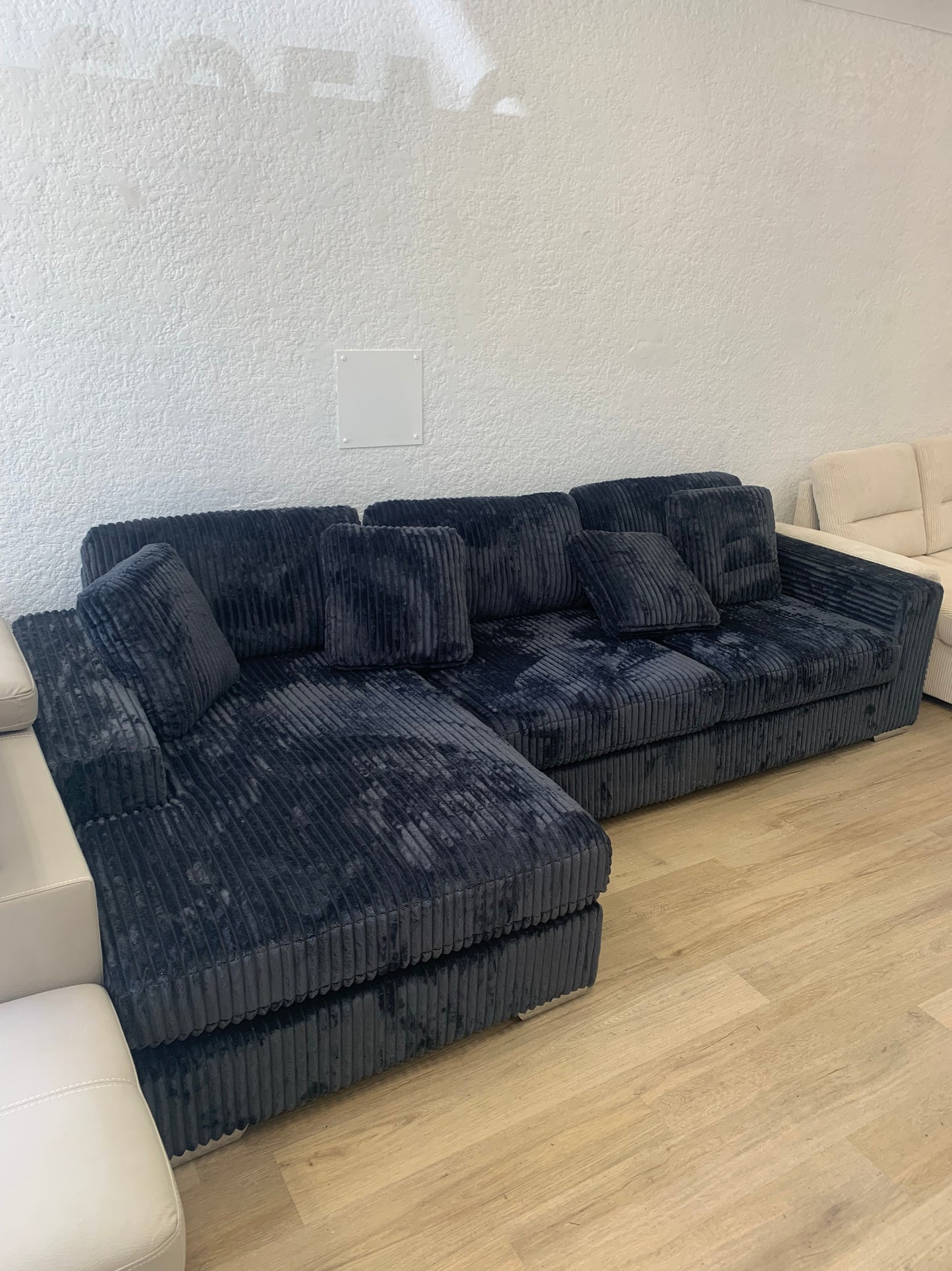 NEST Thick Corduroy Chaise Sectional