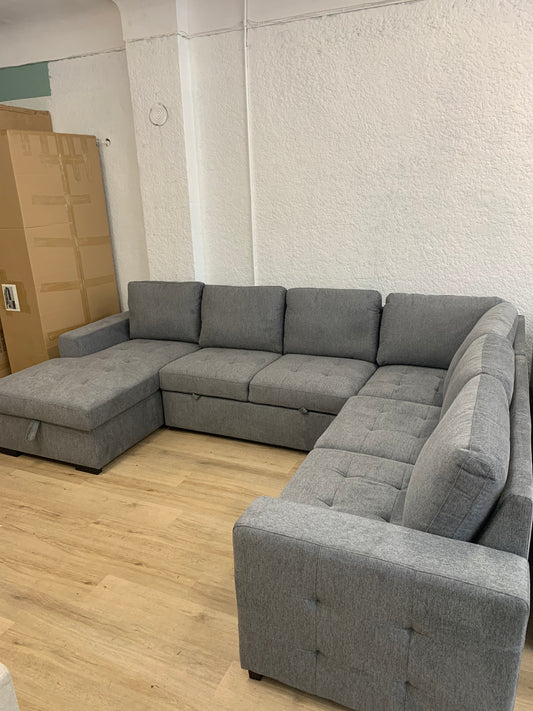 OMEGA J-Shape Sleeper Sectional