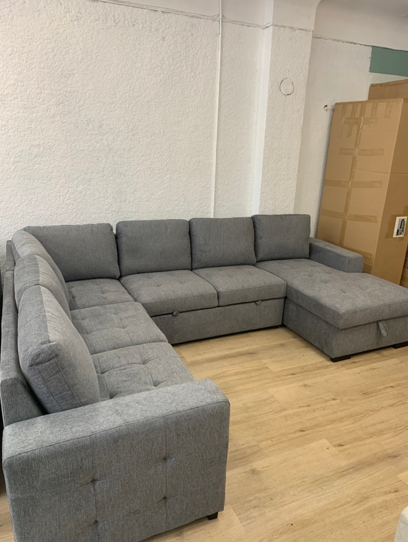 OMEGA J-Shape Sleeper Sectional
