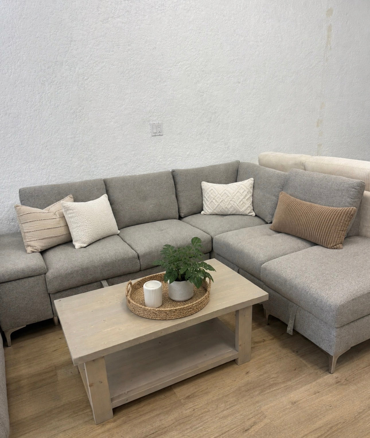 ROMAN Sleeper Sectional w/ Ottoman Storage & Armrest Storage